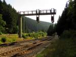Signalbr�cke Richtung Zella-Mehlis, im ...  Frank Thomas 06.10.2010