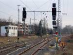Ausfahrsignale Gleis 3 und ...  Andreas Strobel 21.02.2011