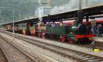 Feier in Biel: 150 Jahre Eisenbahn am Jurabogen. Spanisch-Br�tli-Bahn mit ...