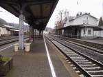 Sicht auf den Bahnhof Linz(Rhein).   ...