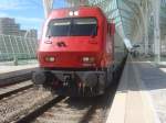 Siemens Lok in Lissabon Bahnhof Oriente  ...