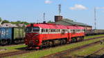 Litauische Diesellok 2M62- 1162 beim umsetzen in Kybartai dem Russisch/Litaunischen Grenzbahnhof. Aufgenommen am 28.06.2017