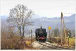 lokalbahn-ferlach-weizelsdorf Dampflok 88.103 schiebt den Krampuszug von Ferlach nach Weizelsdorf. N�he Laiplach, 28.11.2009.