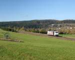 Lokomotion Ein wenig geht sie in der Landschaft verloren... - 185 666-5 von Lokomotion am 27. Oktober 2009 bei M�hringen.