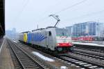 Lokomotion 186 102 & ES64 F4-030 am 07.02.10 in M�nchen Ost
