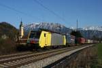 189 930 mit DGS 43126 am 07.04.2010 am Kloster Reisach ...