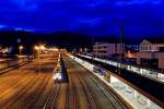 Lokomotion 186.105 mit G�terzug ...  jozsef vegh 14.12.2011