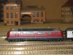 Diesellokomotive V 200 026 der DB auf der H0-Anlage in ...