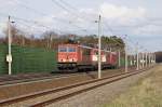 Ein Lokzug zwischen Gro�wudicke ...  Stephan Kemnitz 01.04.2010