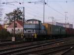 LTH Transportlogistik GmbH V60 von LTH f�hrt mit voller Fahrt am 22.04.2010 mit Containerzug durch Regensburg.