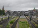 Blick zum L�becker Hbf am 19.06.10 um 11.55 Uhr  ...