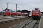 Der Bahnhof Lutherstadt Wittenberg ...  J.E. Voorwinden 16.04.2012