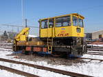 Die Gleisarbeitfahrzeug 1051 im Bf. Luxembourg-Hollerich am 15/03/2013