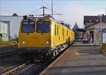 DB Netzinstandhaltung Messzug 719 302 mit 720 302 aufgenommen beim Verlassen des Bahnhofs von Diekirch in Richtung Ettelbrck.