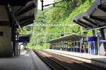 LUXEMBOURG, 21.06.2023, Blick auf die Bahnsteige des Bahnhofs Pfaffenthal-Kirchberg