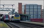 Eine Schnheit ist das Bahnhofsgebude von Esch-sur-Alzette nun wirklich nicht. 08.02.2011 (Jeanny)