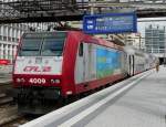 E-Lok 4009 steht am 04.05.08 im Bahnhof von Luxemburg bereit, um ihren Zug nach Wiltz zu schieben .