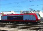 Luxemburg hat eine neue Werbelok! E-Lok 4003 wirbt fr den Blues Express, welcher am 12.07.08 in Lasauvage und in Fond de Gras stattfindet.