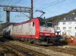 Lok 4020 hat soeben den Bahnhof von Troisvierges in Richtung Luxemburg verlassen. 16.12.07