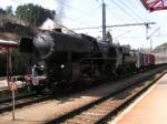 Dampflok 5519 vor der Abfahrt einer Sonderfahrt im Bahnhof von Troisvierges.