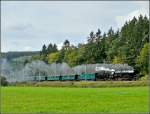 Auch die Dampflok 5519 (BJ 1948) beteiligte sich an den  Journes du Patrimoine  und fuhr mit historischen PH Wagen als IR 3710 von Luxemburg Stadt nach Clervaux. 19.09.2010 (Jeanny) 