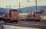 Am 9.8.1993 waren sowohl 855 als auch 902 der CFL mit Rangieraufgaben  im luxemburgischen Bahnhof Ettelbrck beschftigt.