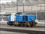 CFL Cargo Diesellok 1105 bei Rangierarbeiten im Bahnhof von Luxemburg am 05.04.08.