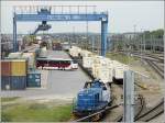 bersicht ber den Containerterminal in Bettembourg aufgenommen am Tag der offenen Tr.