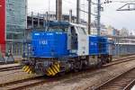 Die CFL Cargo 1103 eine MaK G 1000 BB steht am 14.06.2013 im Bahnhof Luxemburg.