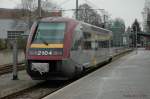  Wal 2104 beim Einfahrt im Bahnhof Diekirch. 26.02.2005