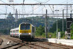 CFL 3019 kommt macht in Angleur halt auf dem Weg nach Luxemburg. Die Aufnahme entstand am 18/09/2010 vom Bahnsteig.