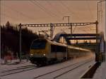Im letzten Abendlicht des 25.12.2010 fhrt die 3017 mit dem IR 116 Luxembourg-Liers in den Bahnhof von Ettelbrck ein. (Hans)