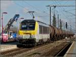 Da es keine Gterzge mehr im Norden von Luxemburg gibt und wir es gewohnt sind die Loks der BR 3000 nur vor Personenzgen zu sehen, ist es fr uns schon etwas besonderes, wenn die 3007 am 08.02.2011 mit einem Kesselzug durch den Bahnhof von Ptange fhrt. Die Person im gesperrten Gleis ist ein Bauarbeiter und gehrt zu dem Bautrupp, welcher eine neue Unterfhrung erichtet, damit man vom Parkplatz direkt auf die Bahnsteige gelangen kann. (Jeanny) 