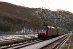 . CFL 4016 fhrt mit ihrem Zug in den Bahnhof von Kautenbach ein.  21.01.2017  (Hans)