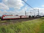 Berchem 13/06/15 : Loks 4008 und 4011 mit einem Güterzug unterwegs nach Wasserbillig.