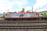 CFL 4008  Fete de la Musique  mit ihrem Güterzug bei der Ausfahrt in Duisburg-Wedau am 26.6.16