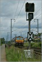 Der  Z2  2013 auf der Fahrt nach Luxembourg beim Einfahrvorsignal von Mersch.