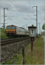 Der CFL  Z2  2006 auf der Fahrt zwischen Lintgen und Mersch. 
15. Juni 2013