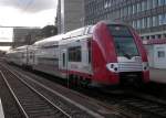 Triebzug 2208 steht am frhen Nachmittag des 11.12.07 im Bahnhof von Luxemburg bereit zur Abfahrt nach Ettelbrck.