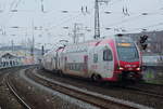 CFL 2306 durchfährt als IC 5106 von Düsseldorf nach Luxemburg am 12.01.2018 den S-Bahn-Haltepunkt Düsseldorf-Volksgarten