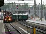 CFL-1023 mit Pendelzug(Navette)und der Dampflok AMTF-507 am hinteren Ende.