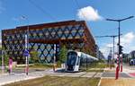 Moderne Architektur in Luxembourg-Kirchberg - Am 06.07.2018 passiert ein LUXTRAM S.A.