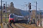 . CFL 2309 und 2319 nhern sich aus Richtung Clervaux dem Bahnhof von Wilwerwiltz.  28.02.2018  (Hans)
