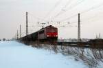 155 212-4 mit Getreideganzzug ...  Jens-Uwe Z. 01.03.2010