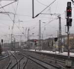 mainz-hbf Gleisvorfeld in Mainz Hbf; 03.02.2010