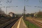 Die Bahnsteige in Mainz-Bischofsheim; ...  Frank Thomas 16.04.2011