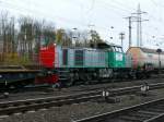 MaK G 1000 BB Fast w�re sie unbemerkt an mir vorbeigefahren. Diese f�r Fret Italia bestimmte G1000BB (92 83 2100 102-8 IT-SFI) lief fast ganz hinten in einem gemischten G�terzug mit. Aufgenommen am 11/11/2009 in K�ln-Gremberg.