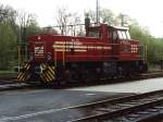 MaK G 1202 D23 der Bentheimer Eisenbahn AG auf Bahnhof Bentheim-Nord am 22-4-2000. Bild und scan: Date Jan de Vries.
