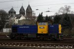 MaK G 1205 V 156 (TWE - Teutoburger Wald-Eisenbahn) rangiert am 12. Dezember 2009 um 12:42 Uhr in D�sseldorf Rath