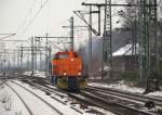 Nachdem sie ihren Containerzug im Gbf Harburg zur �bergabe abgestellt ...
